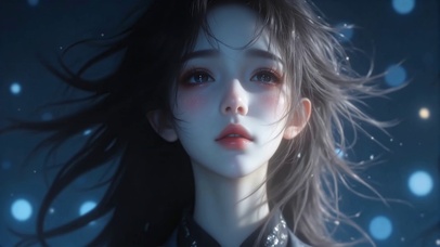 古风黑发氛围感少女