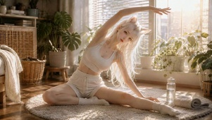 温柔阳光猫耳美少女