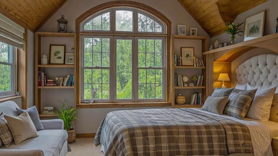 【雨景】温馨的卧室