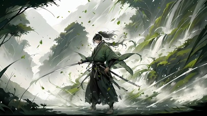 古风绿衣