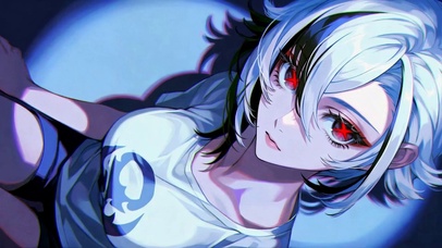 银发异色眼酷感美少女阿蕾奇诺