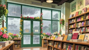 【雨景】治愈小书店