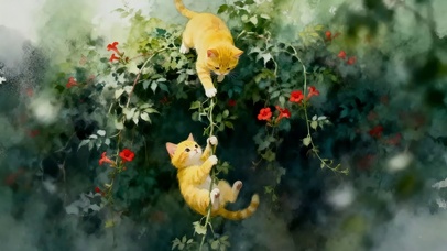 调皮的猫