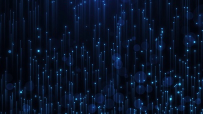 唯美蓝色上升线条光斑