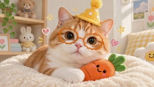 派对小橘猫