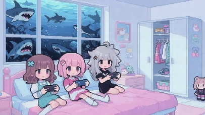 海底前进房车中开黑闺蜜