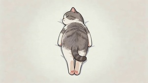 睡懒觉的猫咪