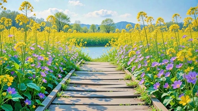 风过花海 春满人间