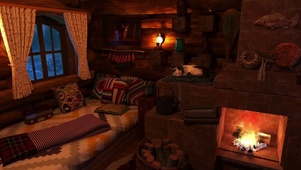 舒适的冬季小屋