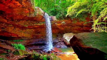 唯美山间流水4K