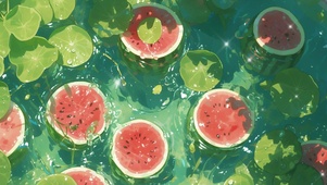 夏天 西瓜清凉高清壁纸