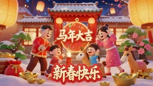 马年大吉 新春快乐