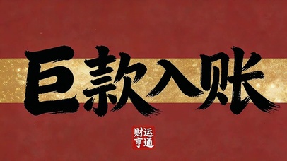 巨款入账