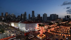 4K 唐人街 唐人街新年街景