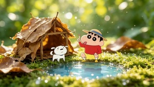 迷你小新小白的树叶屋