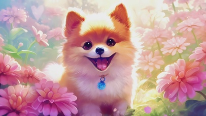 可爱呆萌小狗狗