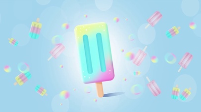 夏天夏季夏日雪糕冰激凌蓝色