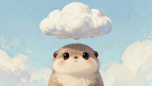 可爱小水獭