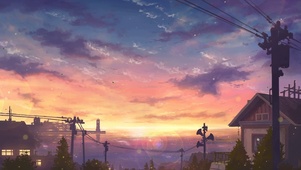 晚霞日落景色