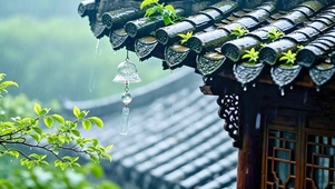 治愈风铃小雨4K