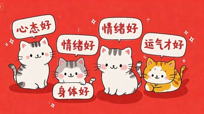 小猫送祝福