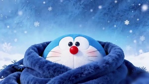 冬日暖绒绒蓝胖