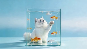 猫咪抓小鱼