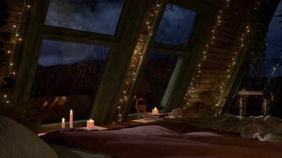 雨天玻璃雨阁楼