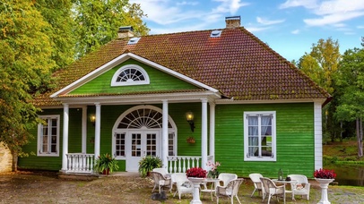 秋天早晨咖啡厅