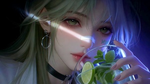 莫吉托清冷侧颜美人