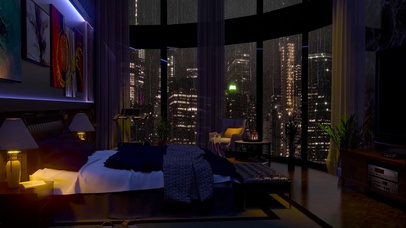 纽约公寓雷雨夜