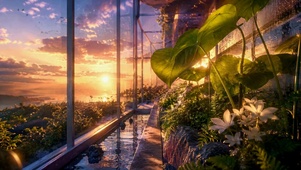 夕阳温室花园