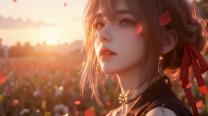 夕阳下的怦然瞬间薇尔莉特