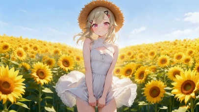 向日葵花海女孩
