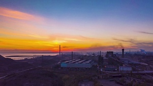 4K 高清 唯美海边日落景象
