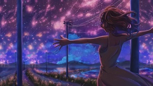 4k星夜流星