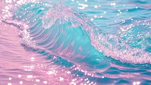 治愈梦幻粉色海洋4K