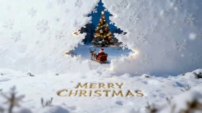 圣诞雪地