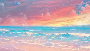 彩色沙滩