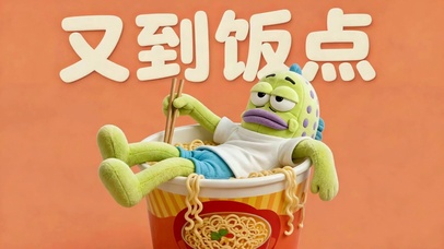 又到饭点可爱干饭鱼
