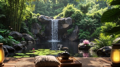 山林禅意茶台