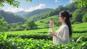 清纯治愈优雅古风美女