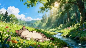 睡着猫咪