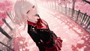 樱花下
