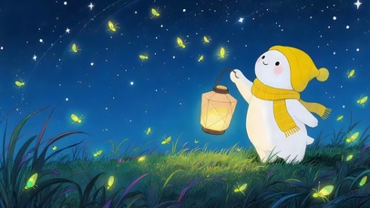 漫天飞舞的萤火虫