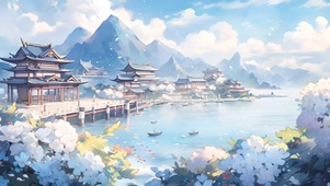 水畔山城