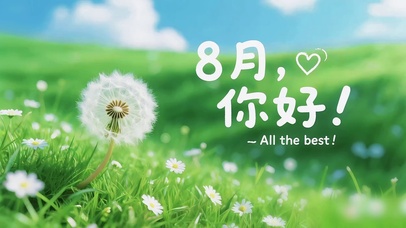 8月旷野的蒲公英