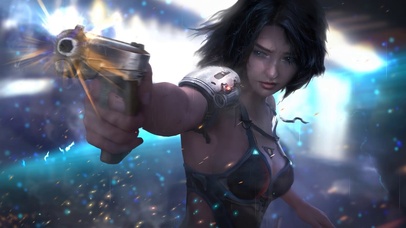 赛博朋克枪战女孩