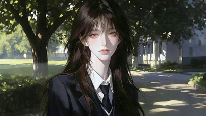 树影下清颜