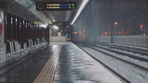 4K地铁雪景